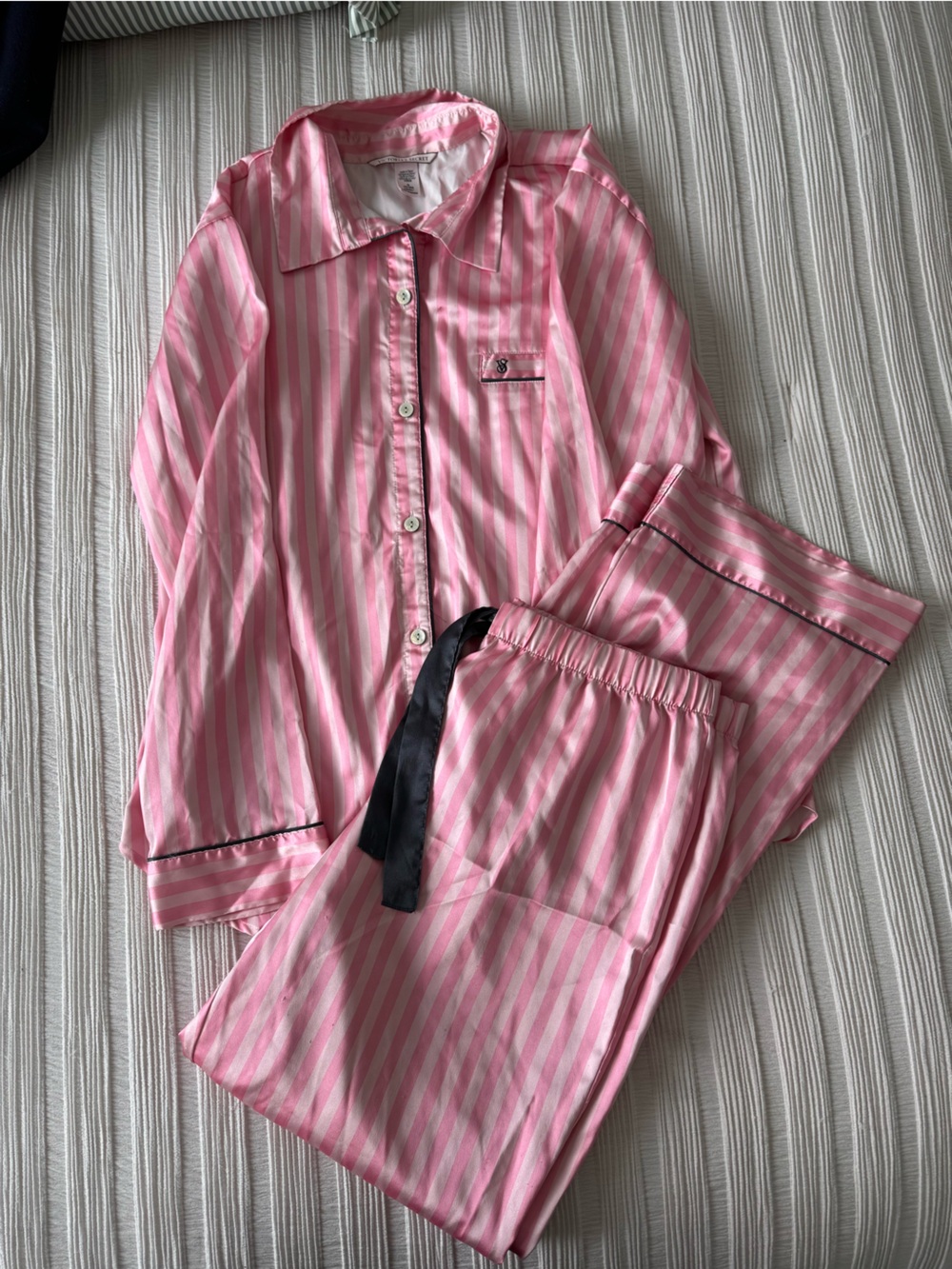 Victorias Secret Satin Long Pajama Set